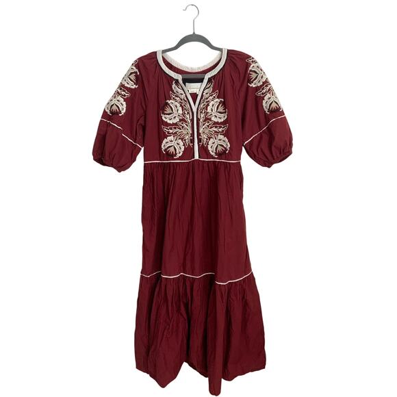 Anthropologie Dresses & Skirts - Anthropologie Gretel Embroided Maxi Dress size smaal